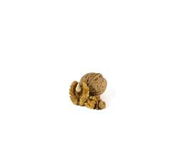 Pile of peeled walnuts, closeup. photo