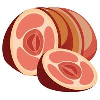Clean and detailed image of a rare exotic pig with elaborate. decorative fur vector