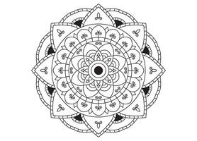 Mandalas of Serenity, A Journey in Coloring vector