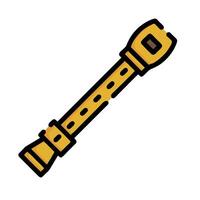 a yellow and black pipe with a handle vector