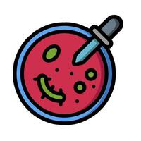 a red liquid with a knife in it vector