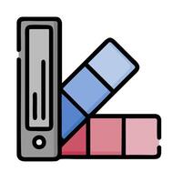 a file folder with a file and a folder vector