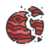 planet earth, red planet, broken, broken, planet, planet earth, planet, planet earth vector
