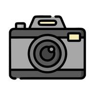 a camera icon on a white background vector