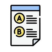 a document with two letters and a number vector