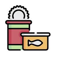 can of tuna and can of tuna can icon illustration vector