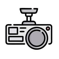 a camera icon on a white background vector
