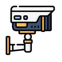 a security camera on a wall with a white background vector