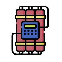 a red and blue device with a calculator on it vector
