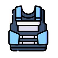 a vest with a blue and white design vector