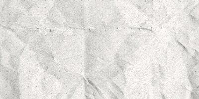 Dusty gritty effect background, crumpled folded paper texture, grunge overlay. Old dirty notebook sheet, banner template, recycled. vector