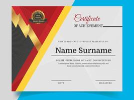 Modern Certificate Design vector