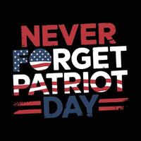 Patriot day template design vector