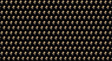 seamless pattern flower on black background design template vector
