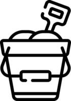 sand bucket illustration design vector