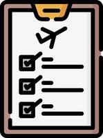 check list illustration design vector