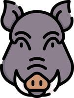 boar illustration design vector