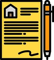 contract illustration design vector