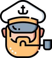 captain illustration design vector