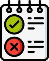 check list illustration design vector