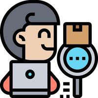 searching illustration design vector