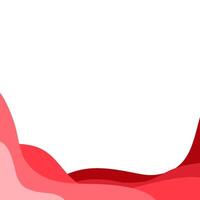 red papercut background design vector