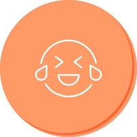 Face with Tears of Joy Icon Design vector