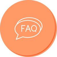FAQ Section Icon Design vector