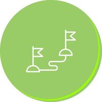 Milestones Icon Design vector