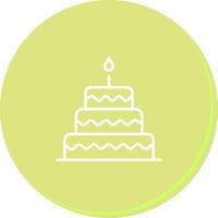 Cake Topper Icon Design vector