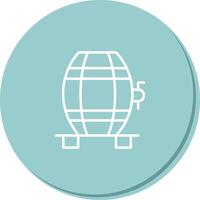 Wine Cask Icon Design vector