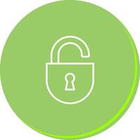 Open Lock Icon Design vector