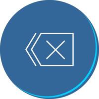 Delete Icon Design vector