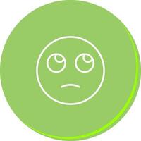 Face with Rolling Eyes Icon Design vector