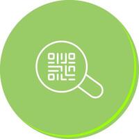 QR Code App Icon Design vector