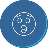 Astonished Face Icon Design vector