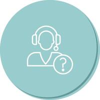 Help Request Icon Design vector