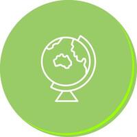 Earth Globe Asia Australia Icon Design vector
