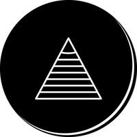 Pyramid Graph Icon Design vector