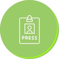 Press Pass Icon Design vector