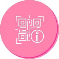 QR Code Information Icon Design vector