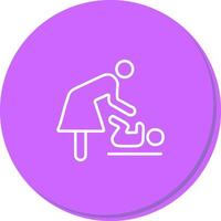 Changing Table Icon Design vector