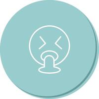 Face Vomiting Icon Design vector