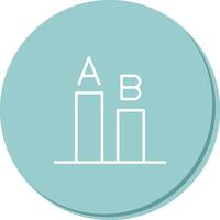 AB Testing Icon Design vector