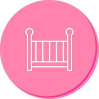 Nursery Cots Icon Design vector