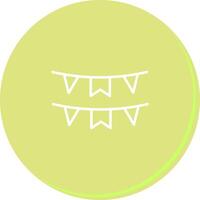 Bunting Flags Icon Design vector
