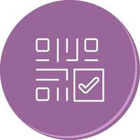QR Code Checkout Icon Design vector