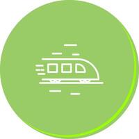 High Speed Train Icon Design vector
