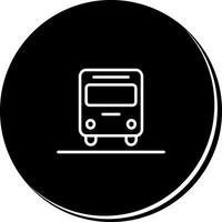 Oncoming Bus Icon Design vector