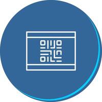 QR Code Business Card Icon Design vector